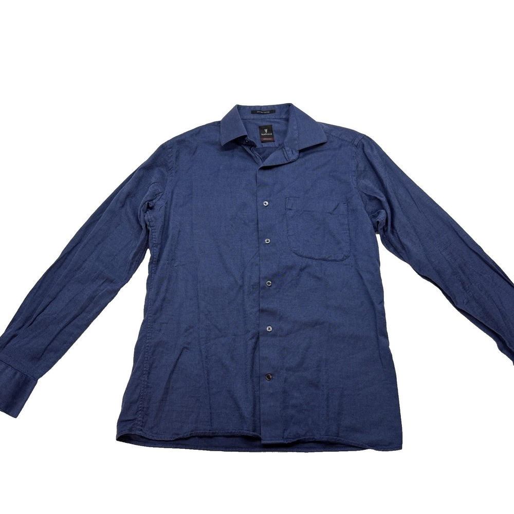 Van Heusen Shirt 2 ply Giza Cotton Size Med Blue